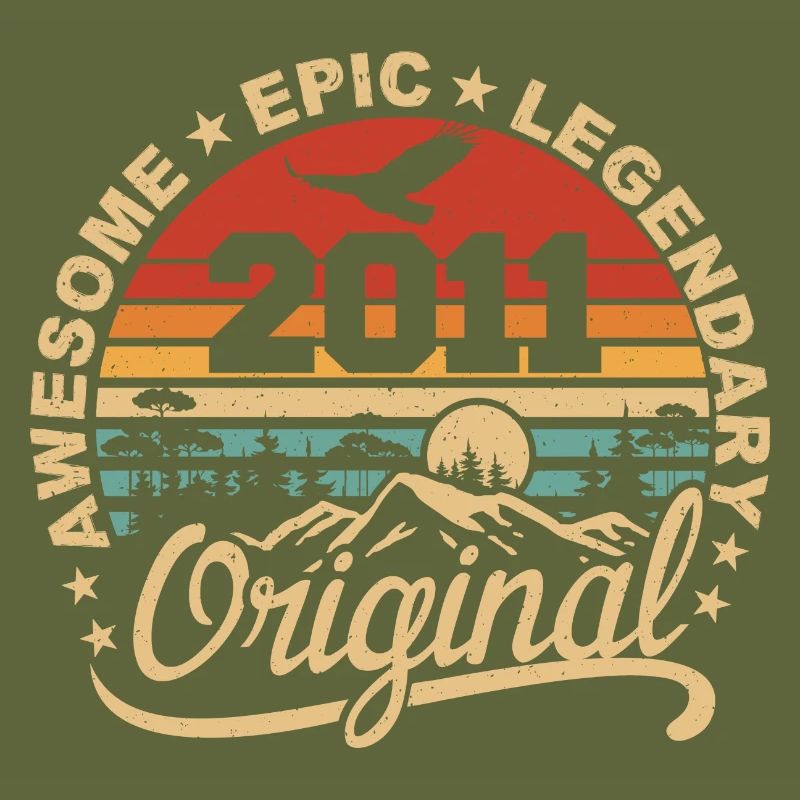 Original 2011 Retro 2011 Birthday Gift 2011