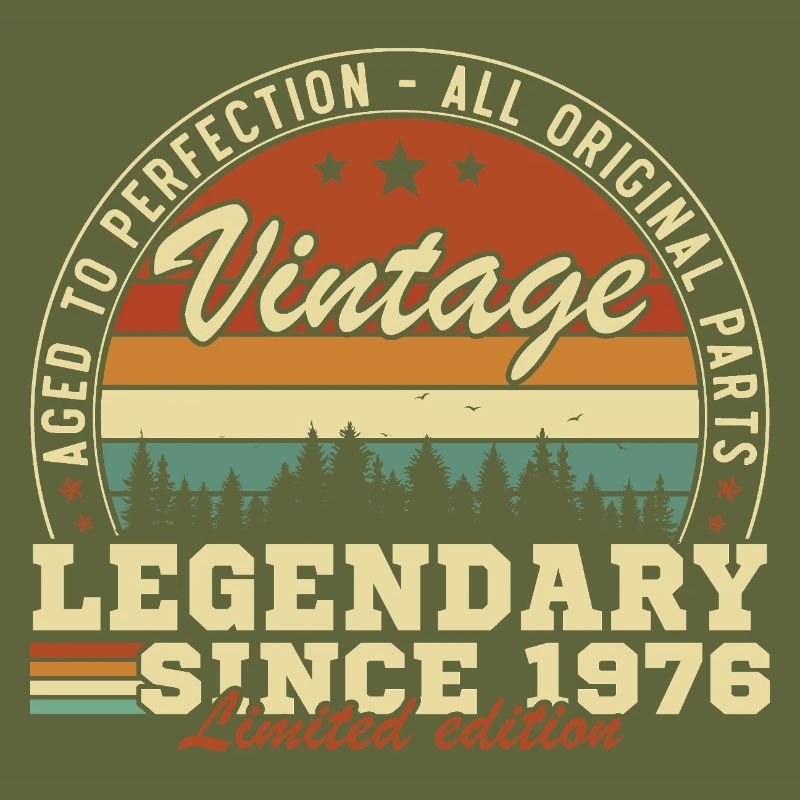1976 Vintage Retro Geburtstagsgeschenk