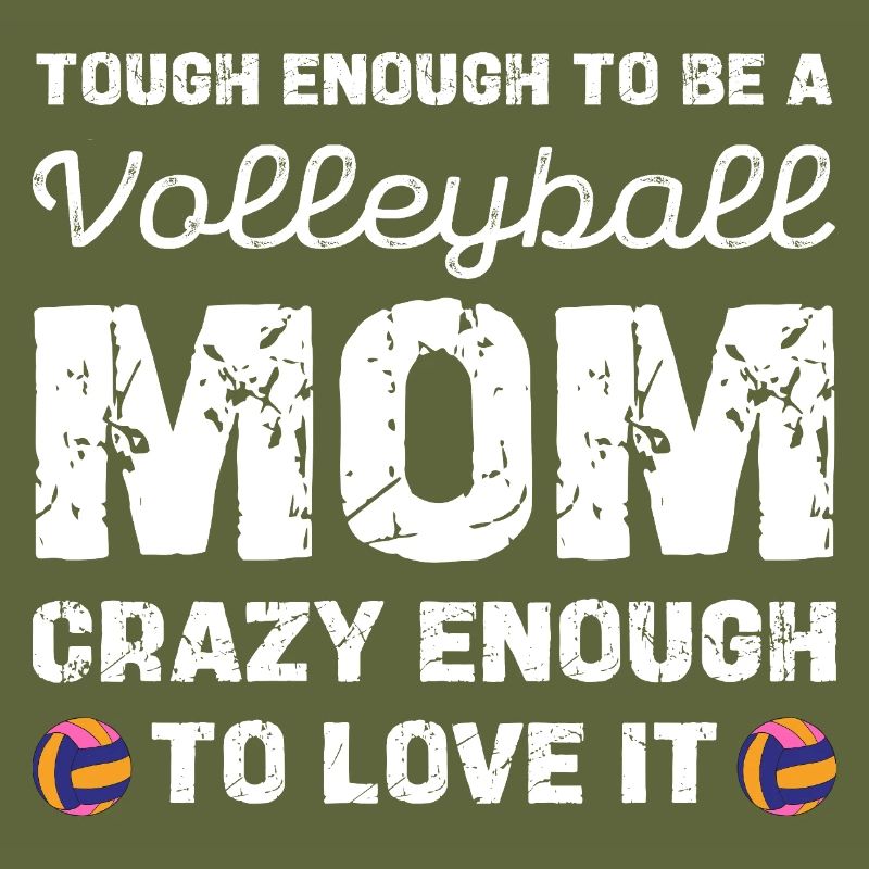Maman de volley-ball courageuse et adore ça