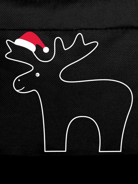 Reindeer with Santa hat