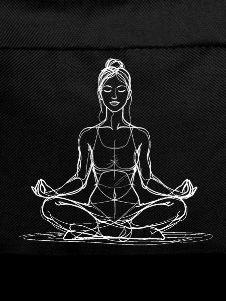 Lineart Yoga Meditation Lotus Pose