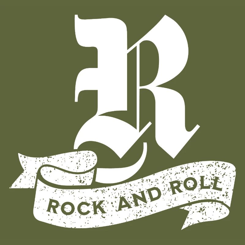 Rock and Roll Emblem Crest