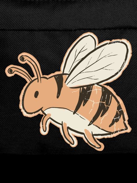 Orange Cartoon Bee Stripes Tiger