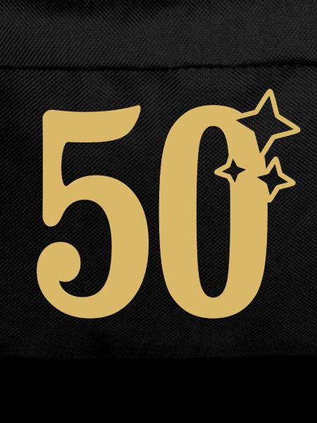 50th Birthday 50th Anniversary Gold Star