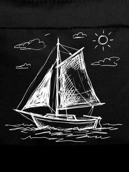 Segelboot hand gezeichnet