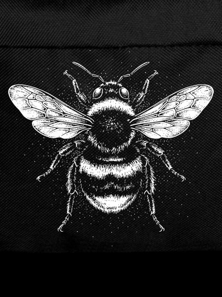 Monochromes Bieneninsektendesign