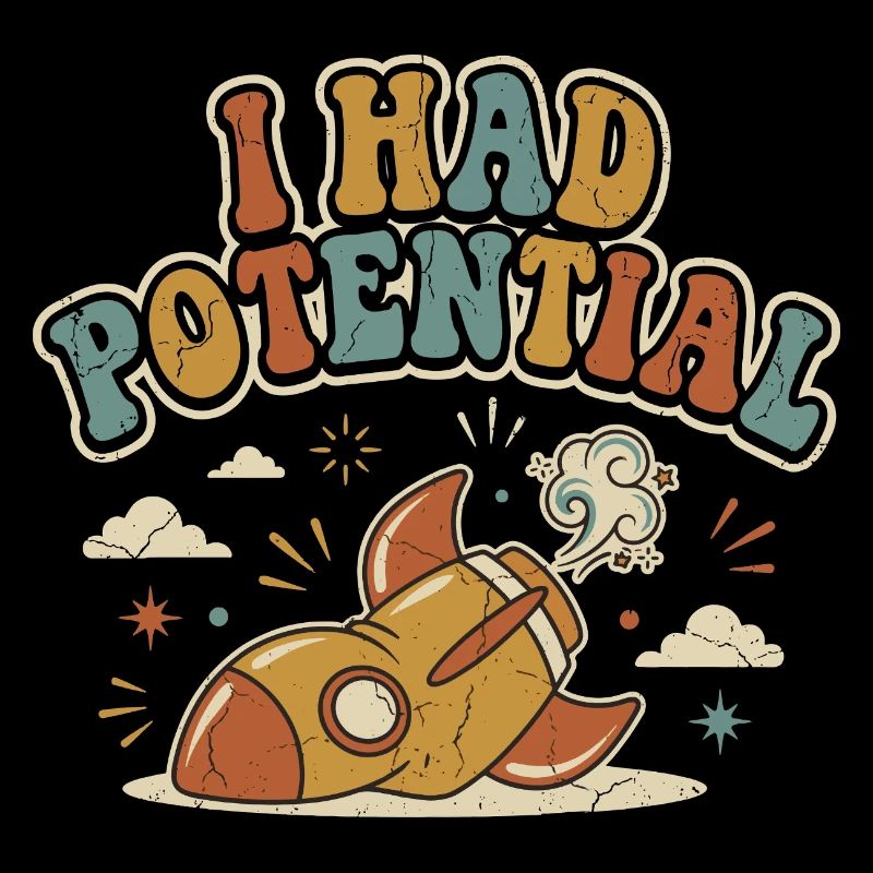Ich hatte Rocket Potential Retro-Humor