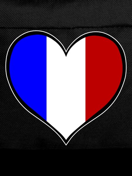 France Heart Flag