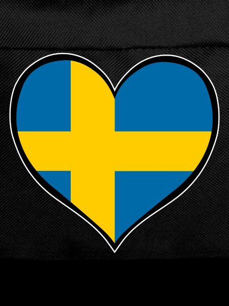 Sweden Heart Flag