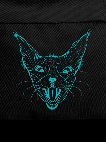 Neon Sphynx Cat Face Glow