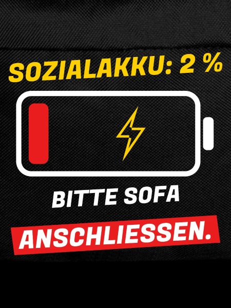 Sozialakku 2 % - bitte Sofa anschließen