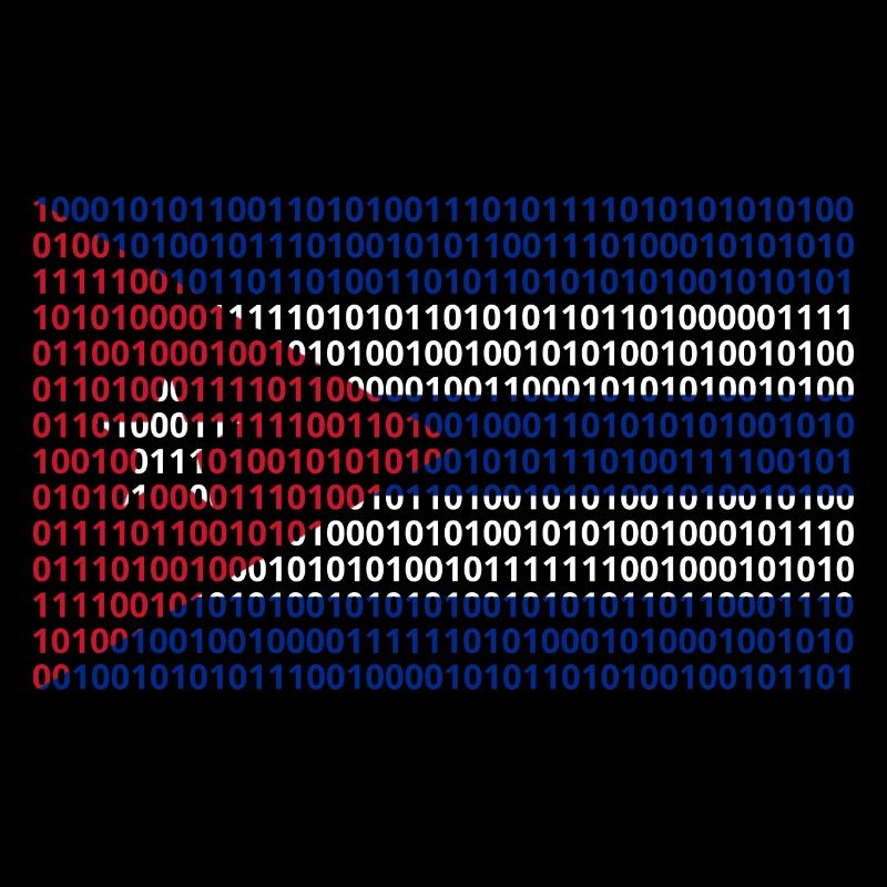 Cuba Flag Binary Code Bit Bytes Binary Computer Science PC