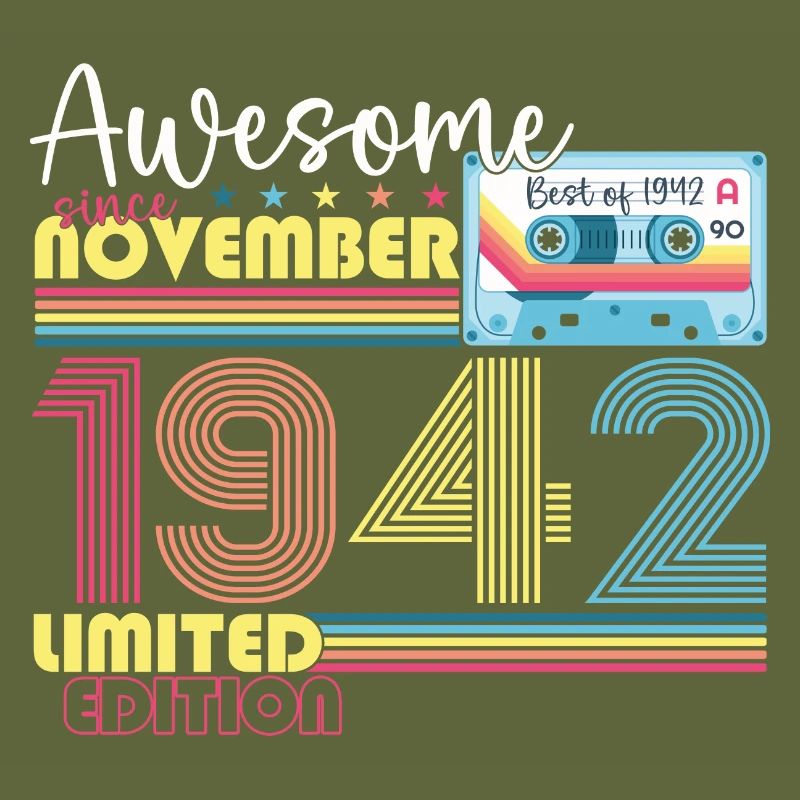 November born 1942 80th birthday present