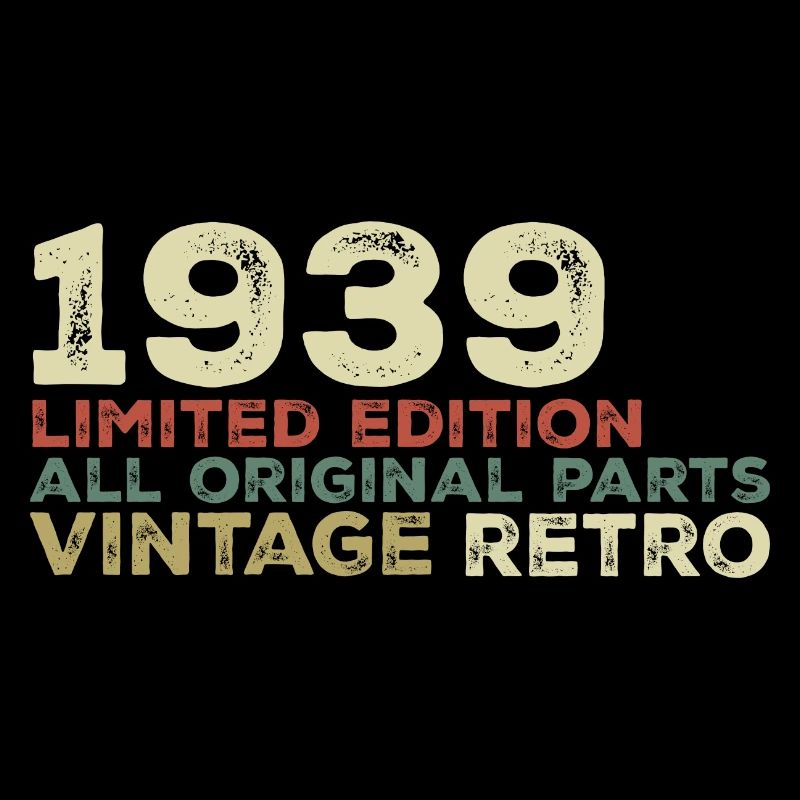 1939 Born Vintage 1939 Retro Geburtstagsgeschenk