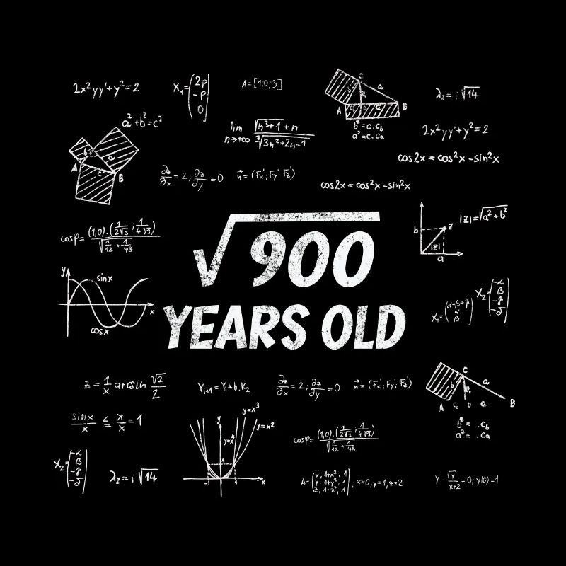 Racine carrée de 900 - 30e anniversaire Math Nerd