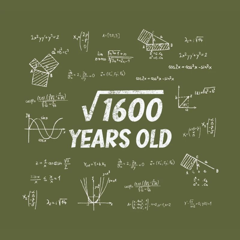 Square root from 1600 - 40th birthday math nerd