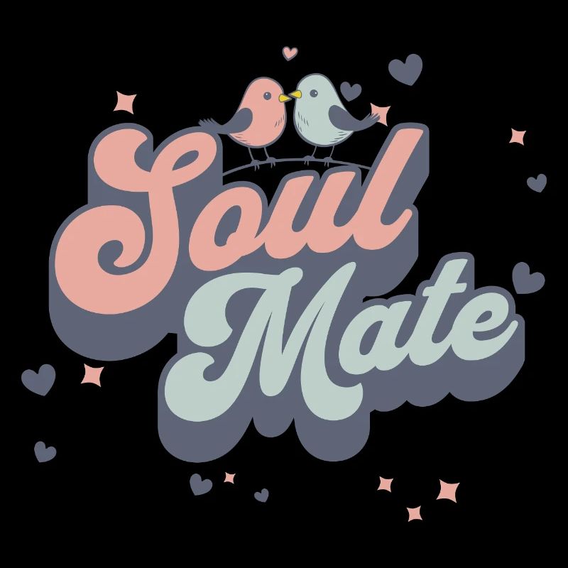 Süßes Soul Mate Valentinstag Liebe Freundschaft