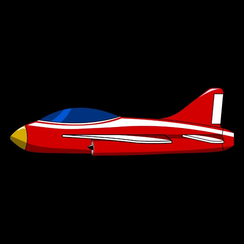 Flugzeug rot
