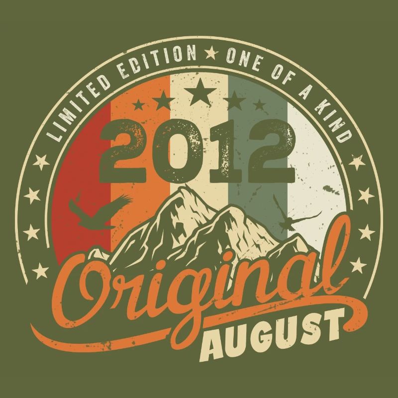 August 2012 Geburtstagsgeschenk August 2012 Retro 2012