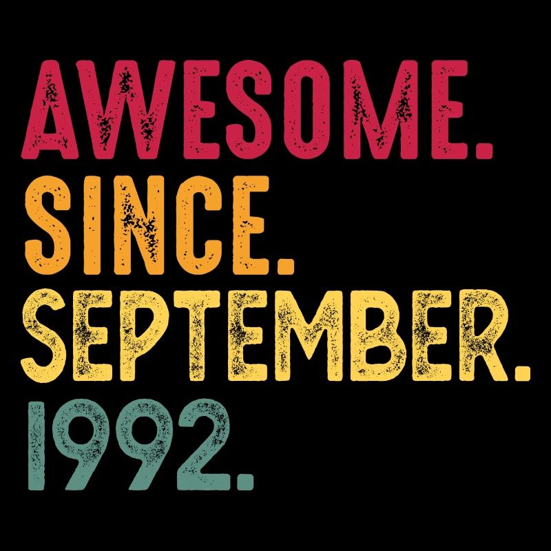 September 1992 - 30. Geburtstag Geschenk. Awesome.