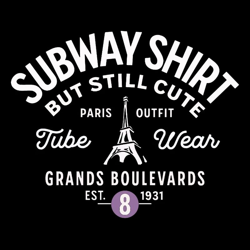 Paris subway shirt Grands Boulevards
