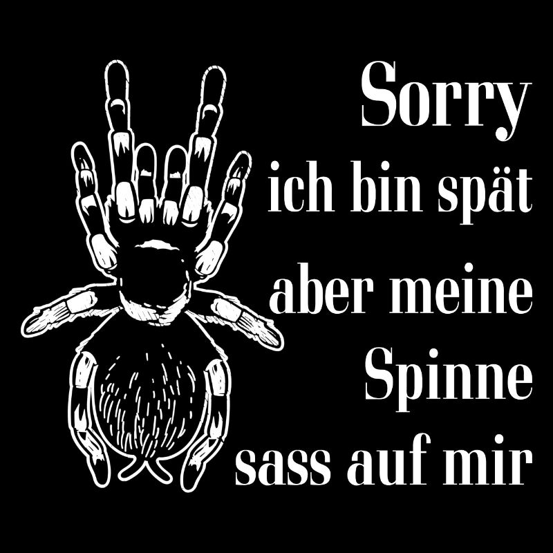 Meine Spinne saß auf mir - lustiges Spinnendesign