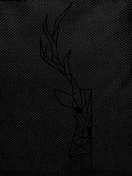 half deer made of triangles