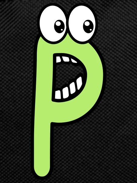 P - letter P with eyes 👀