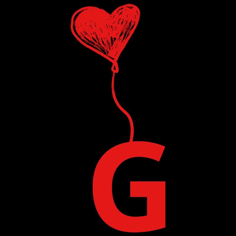 Letter g heart