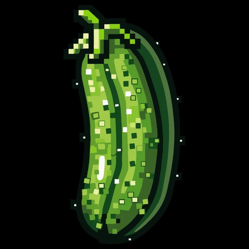 Icône pixel de concombre