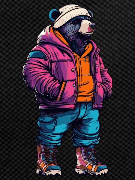 Bear Funny Winter