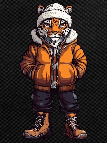 Leopard Funny Winter