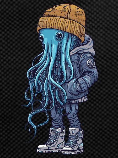Jellyfish Funny Winter