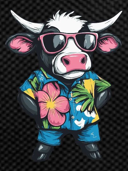 Cow Comic Holiday