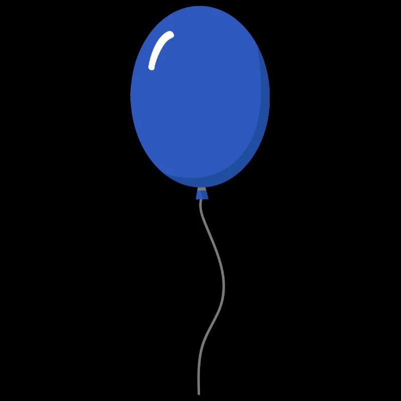 Ballon Blau Luftballon Selbst Gestalten Geschenk
