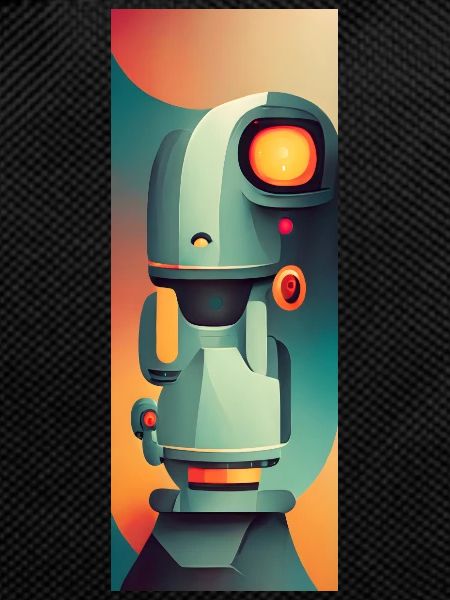 Robot strongens orange