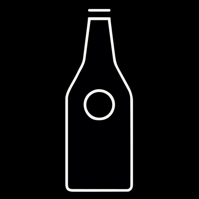 einfaches Piktogramm einer Flasche