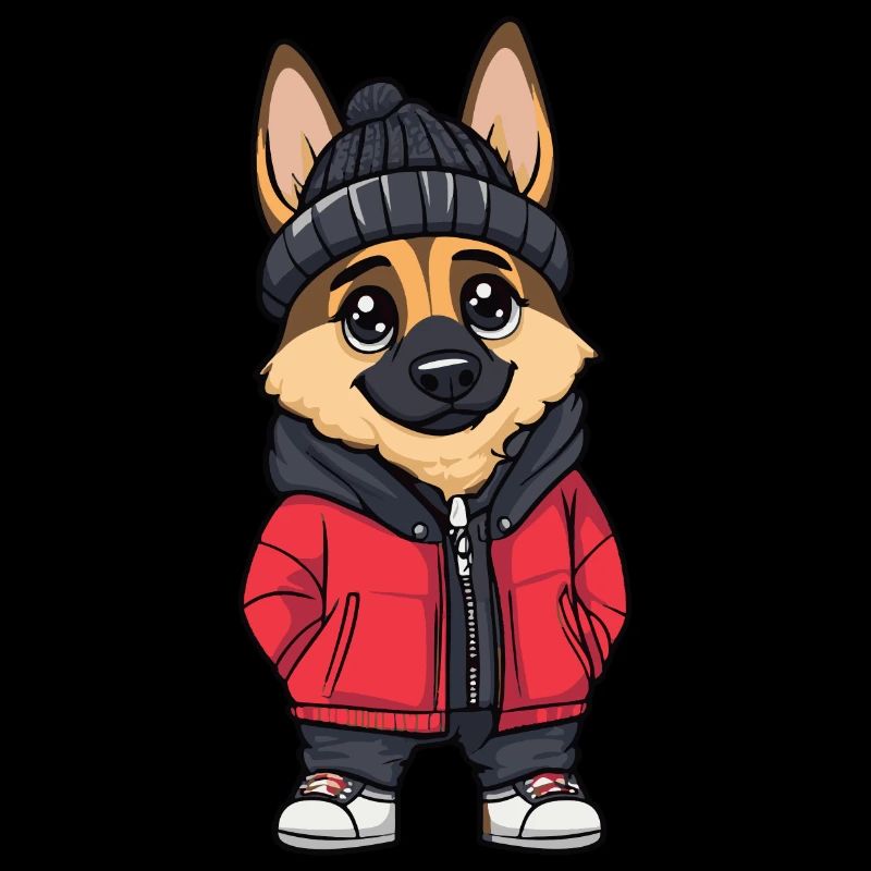 German Shepherd Dog Winter