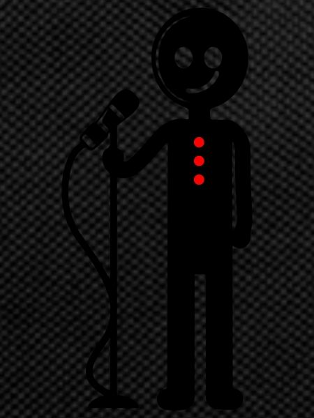 Entertainer Singer with Microphone