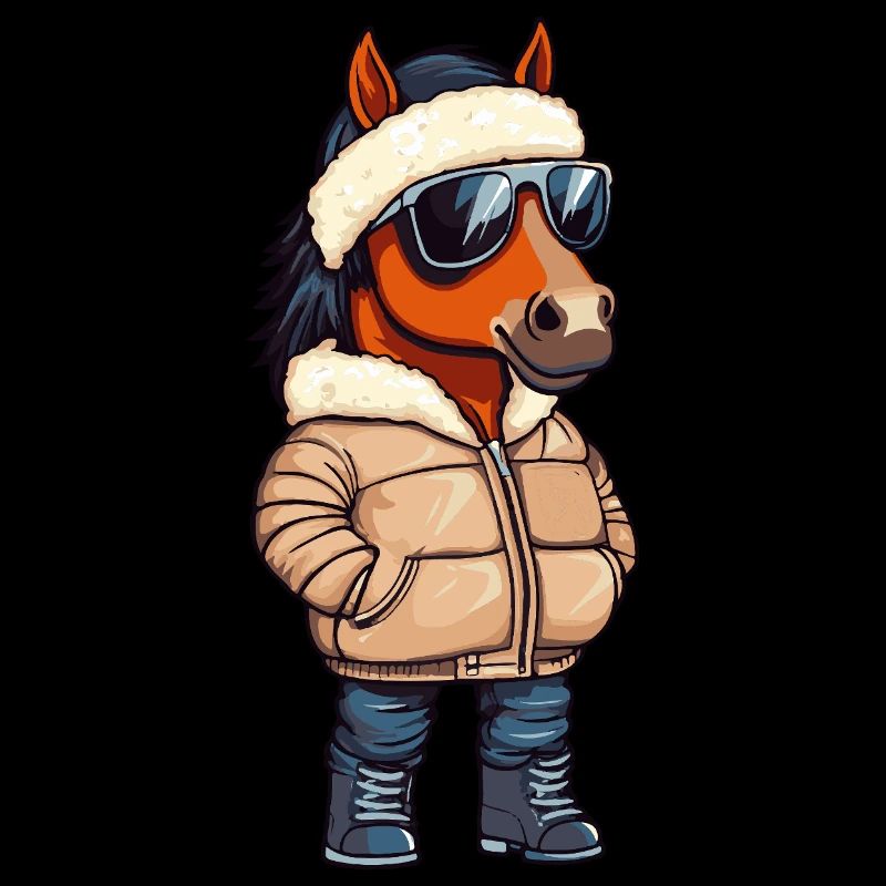Pferd Cool Comic