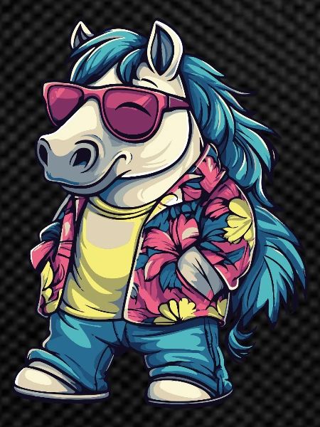 Horse Comic Holiday
