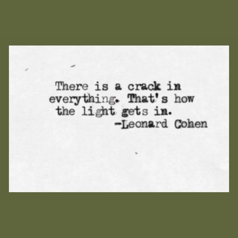 Quotedesign - Leonard Cohen