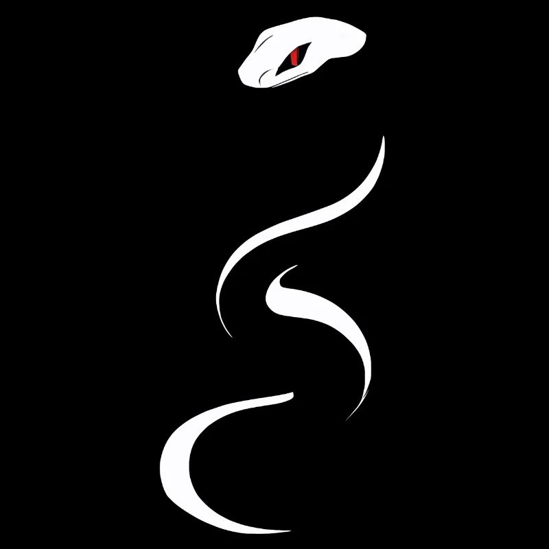 Icône de serpent blanc