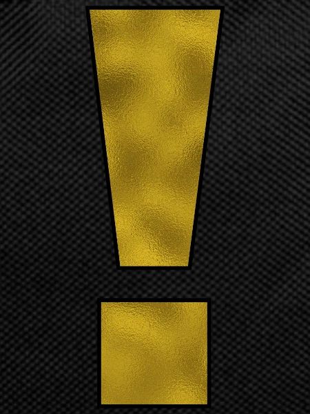 Exclamation Mark Punctuation Mark Gold