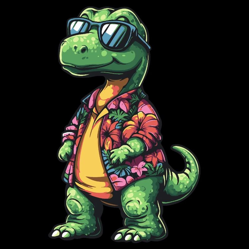 Dinosaur Brontosaurus Comic Vacation