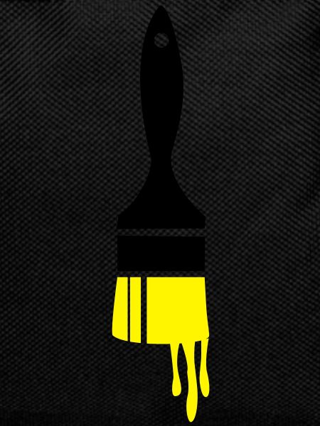 dripping paint brush