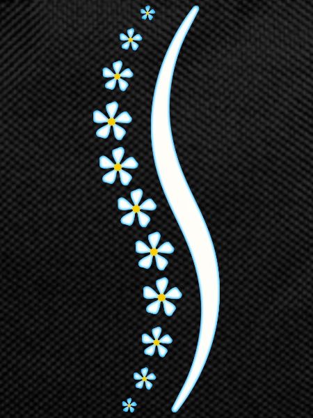 Flower spine blue