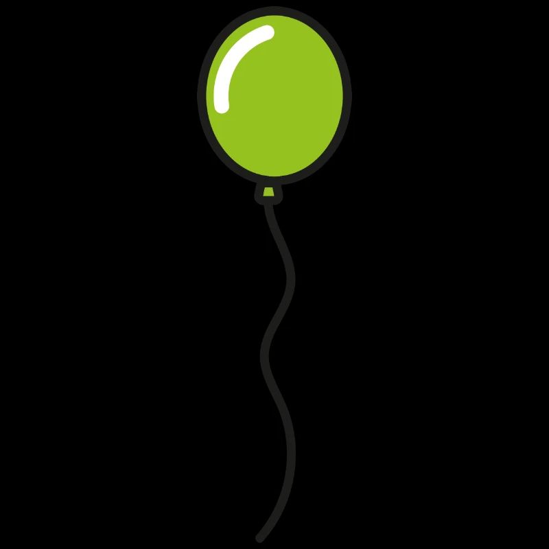 Grüner Luftballon Geschenk