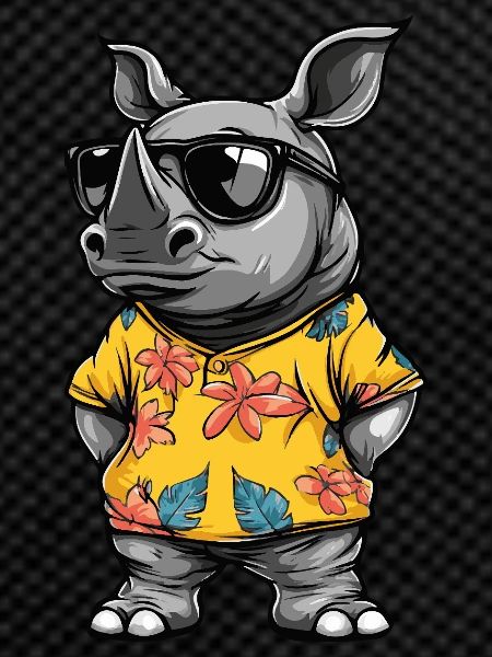 Rhino Comic Vacation