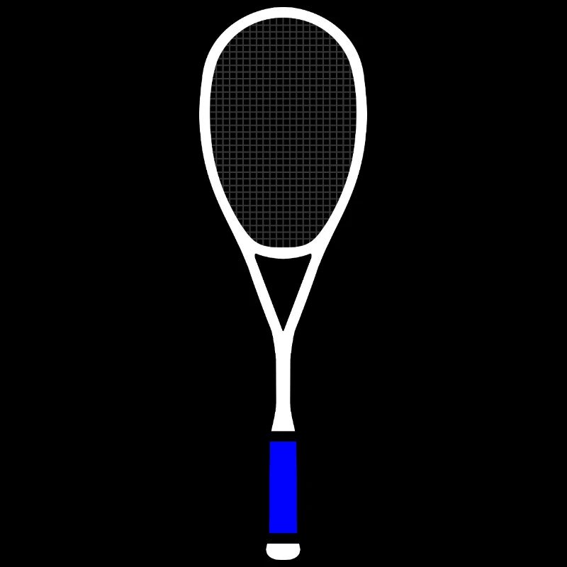 Squash Tennis Racket Multicolor White Blue
